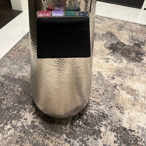 Vintage 💎1980s 💎Jewell toned beaded Art 💎Deco evening cross body bag 💎 - Picture 16 of 17